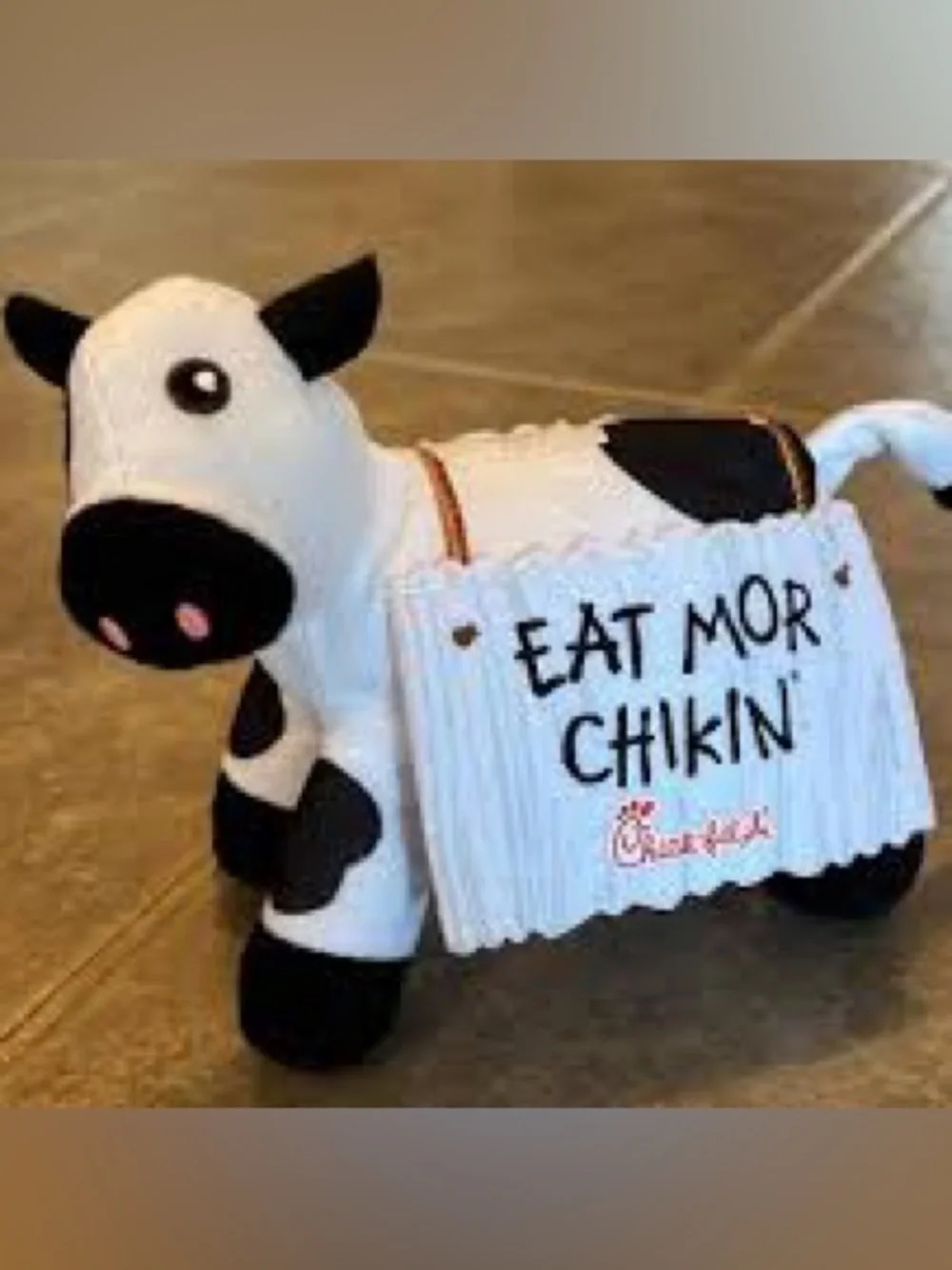 Rare Chick-fil-A Cow Figurine Sign 
